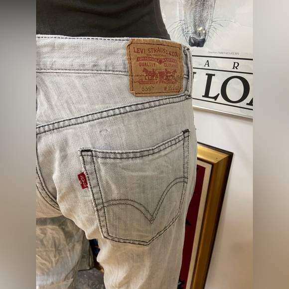 Light Grey Wash 100% Cotton Denim Jeans - Picture 7 of 11